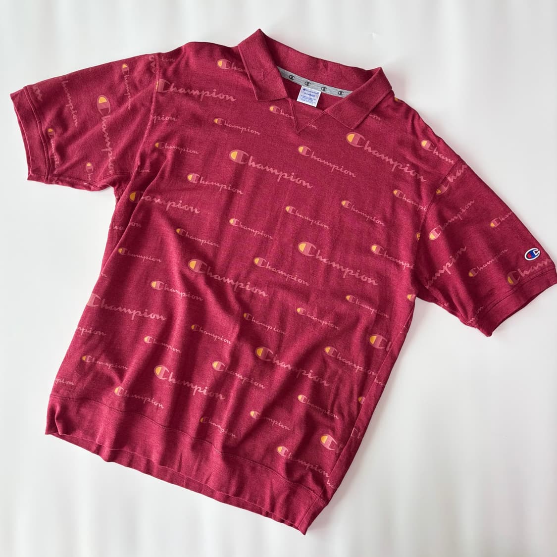 CHAMPION ‘All-over Logo’ 테리 폴로 셔츠 상품이미지1