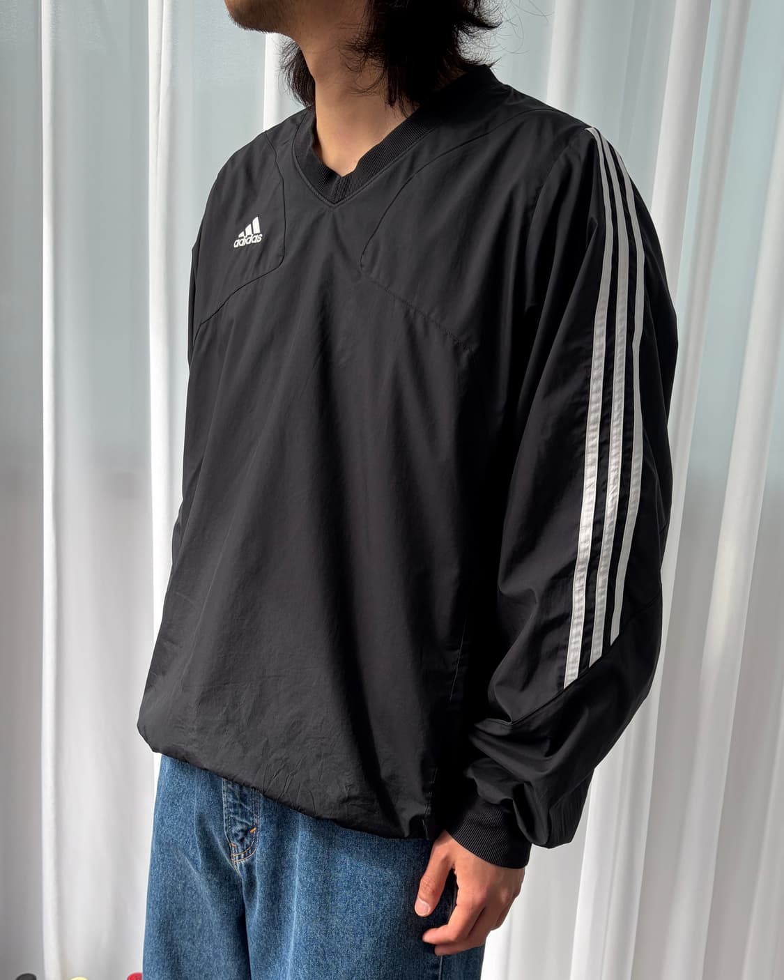 [M]아디다스 클래식 브이넥 웜업 바람막이  상품이미지3