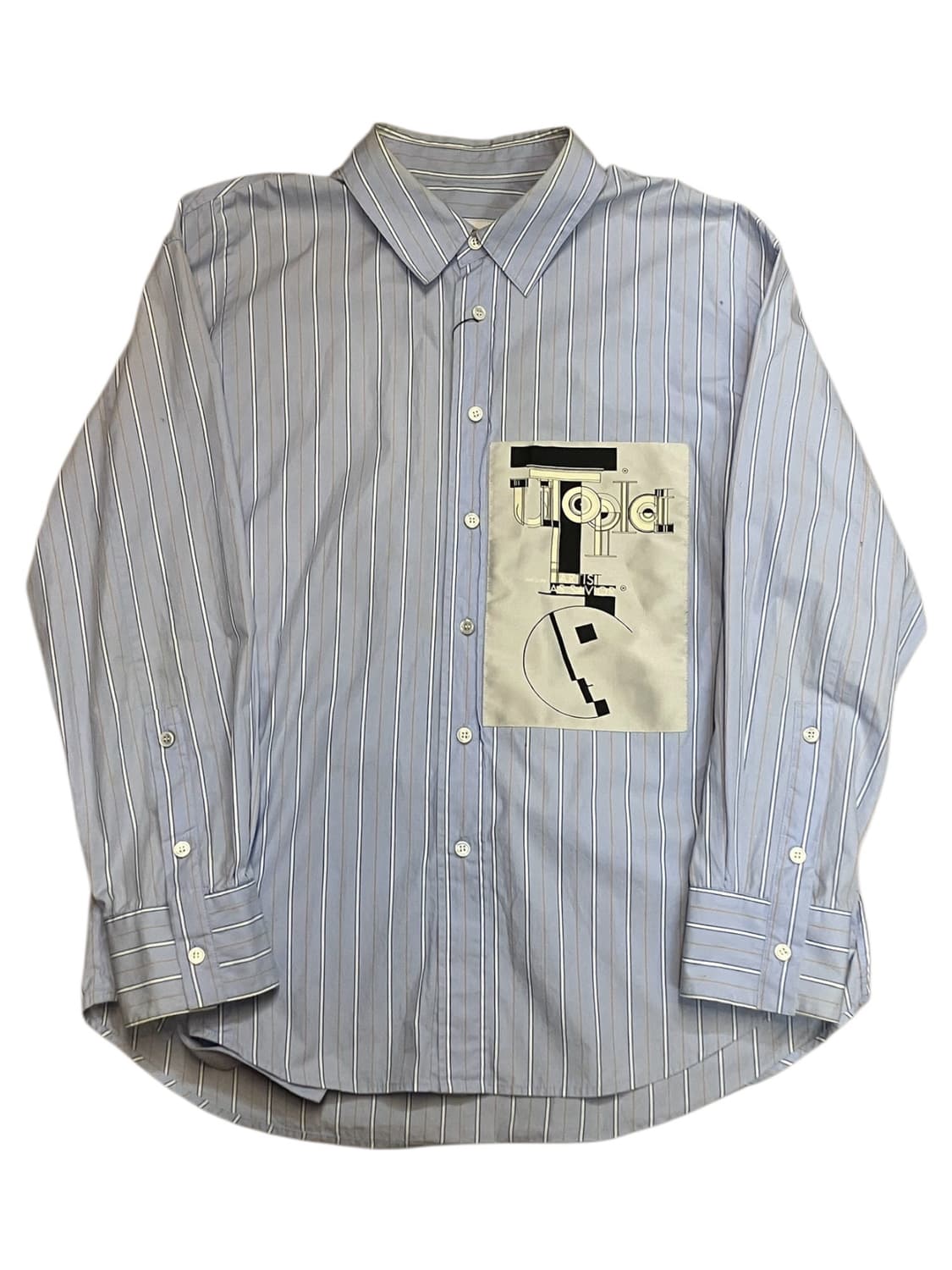 솔리드옴므 스트라이프 셔츠 블루 105 #csz2279 상품이미지3