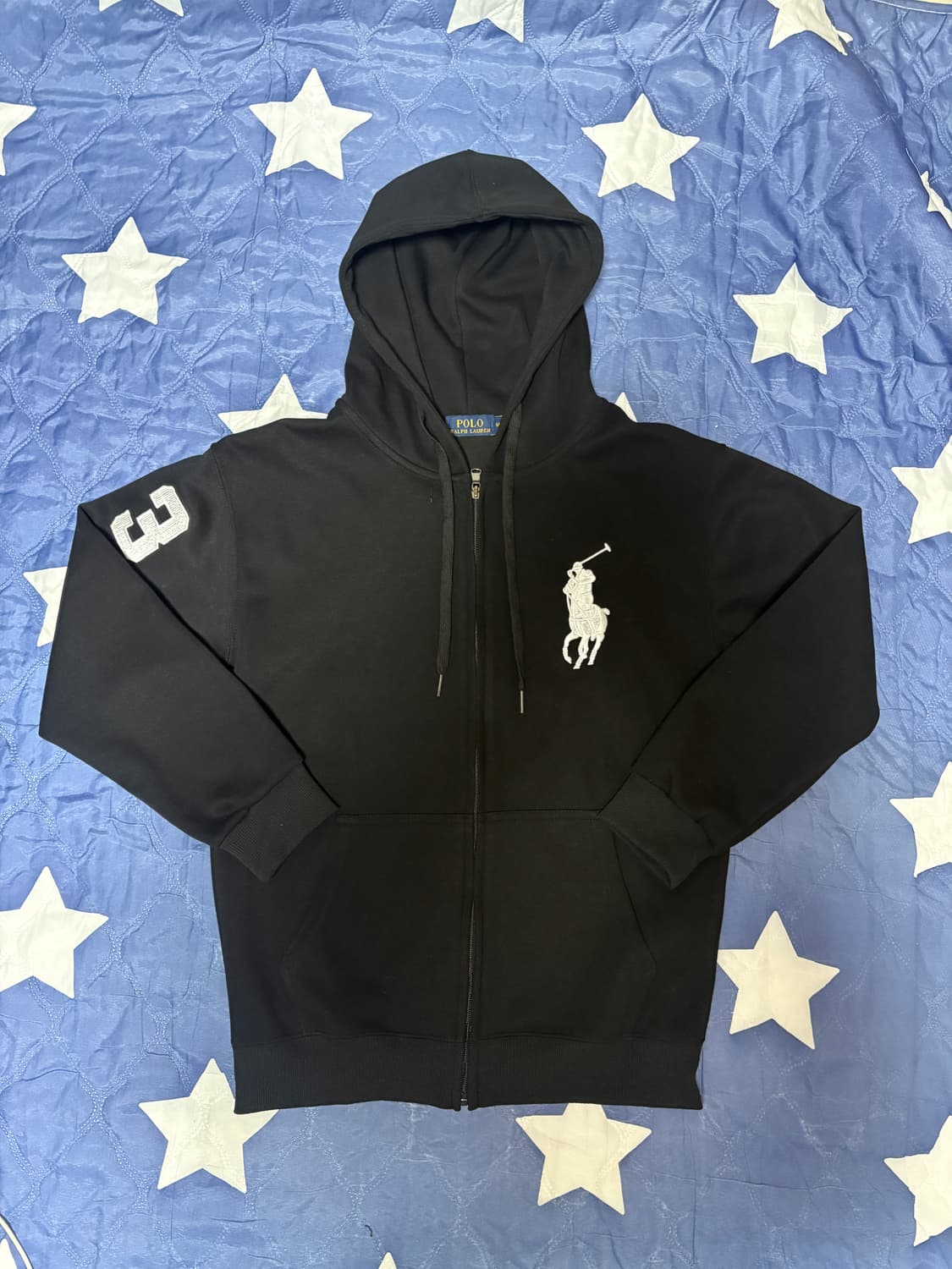 폴로 빅포니 후드집업 블랙 상품이미지1