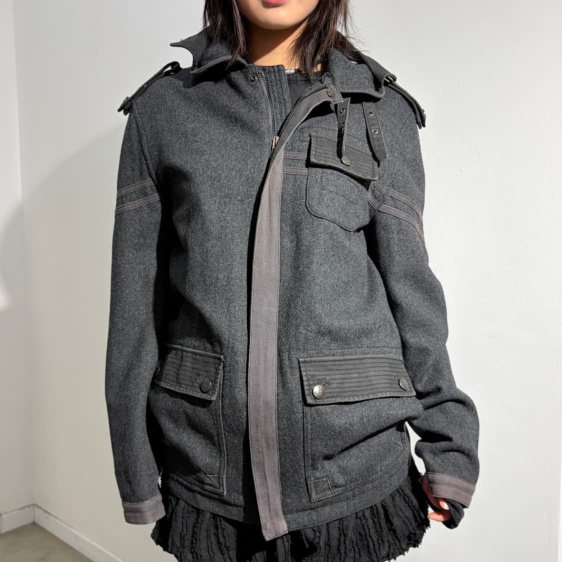 아르마니 익스체인지 밀리터리 울 자켓 상품이미지2