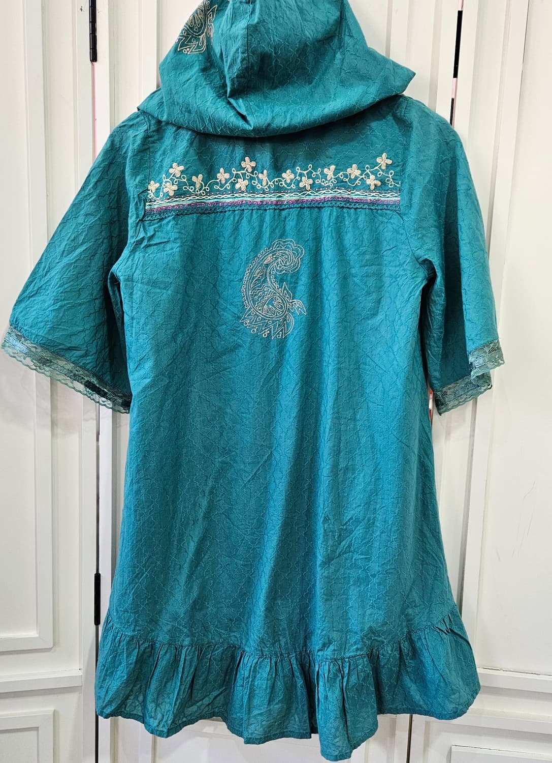 자수 후드 튜닉 원피스 상품이미지9