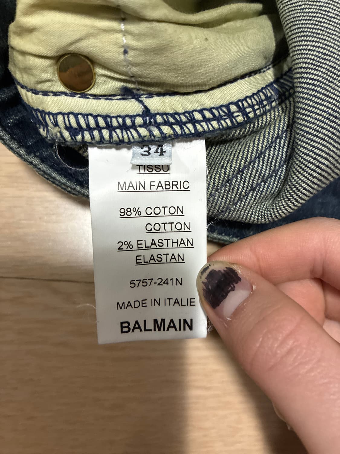 발망 클래식 슬림핏 녹워싱 바이커진 상품이미지10