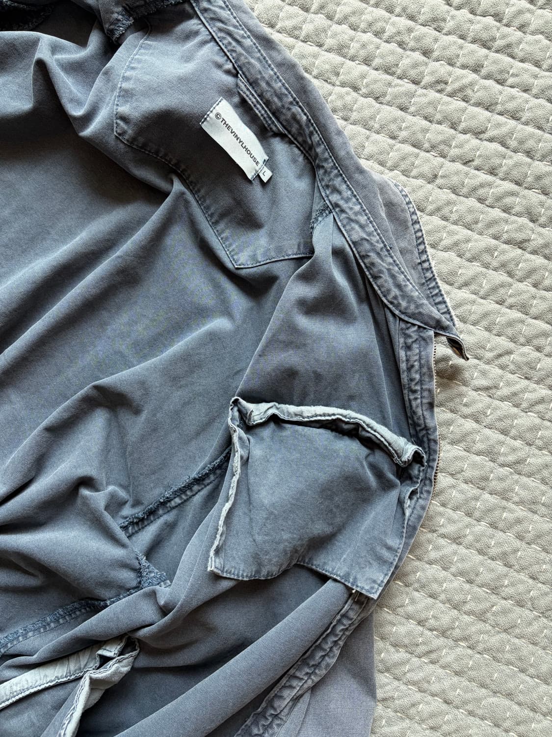 더바이닐하우스 다이드 컷오프 블루종 블루 상품이미지5