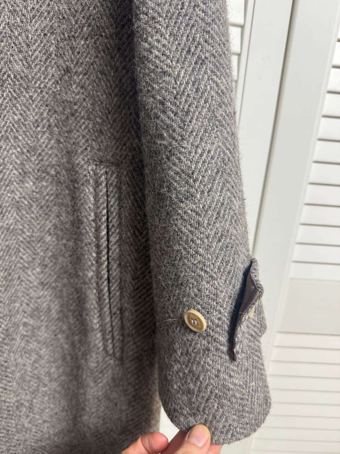 23FW 삼성물산 비이커 헤링본 트위드 발마칸 맥코트 오버핏 1 상품이미지2