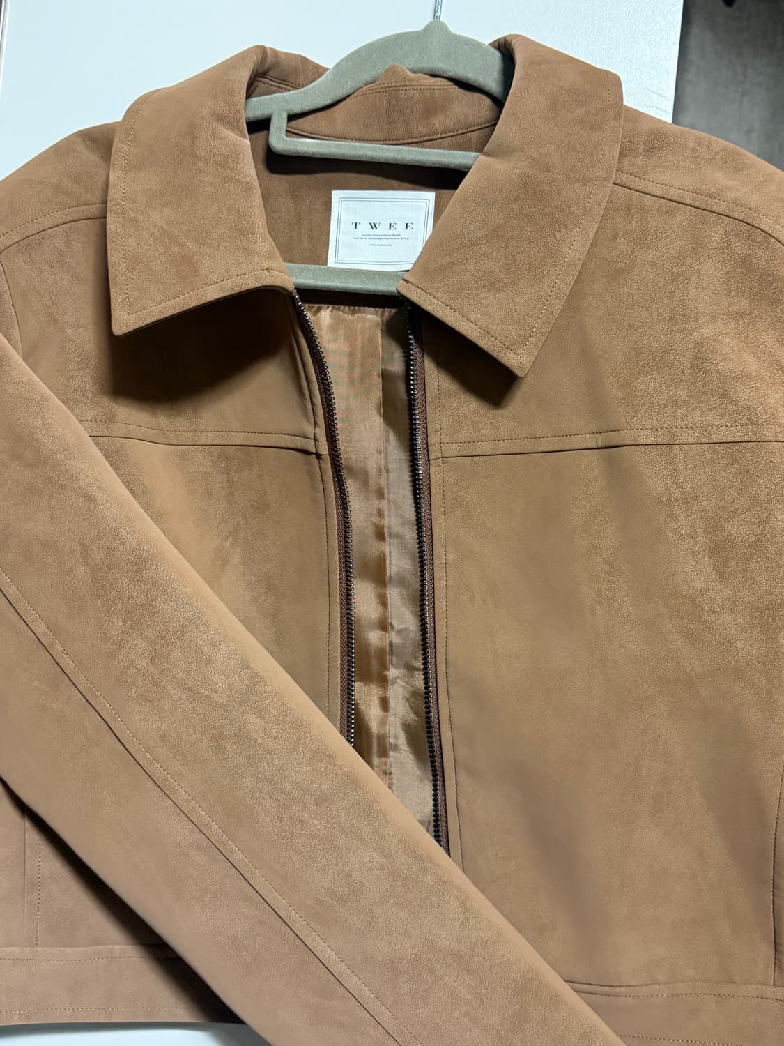 (실물사진o) 트위 크롭 스웨이드 자켓 가을 아우터 상품이미지6