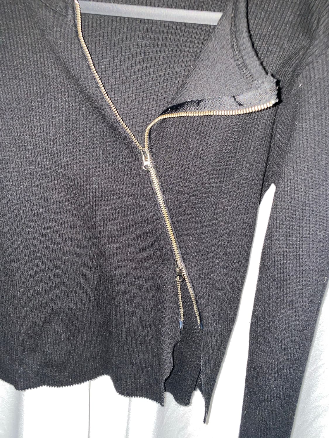 사선 투웨이 롱슬리브 y2k 펑크 고딕 고스 상품이미지1