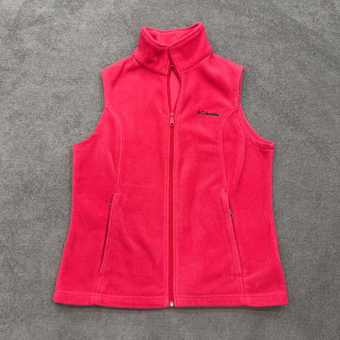 M 컬럼비아 핑크색 여성 플리스 조끼 상품이미지1