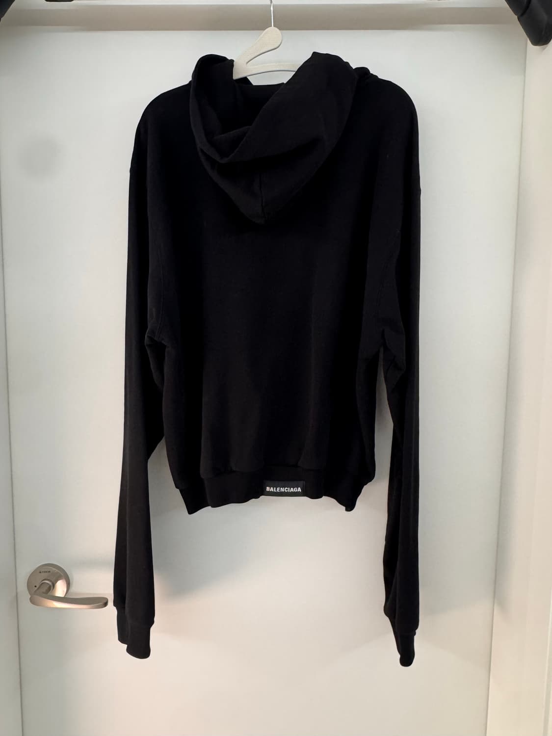 발렌시아가 탭 원아웃 후드 집업 블랙 L사이즈 상품이미지2