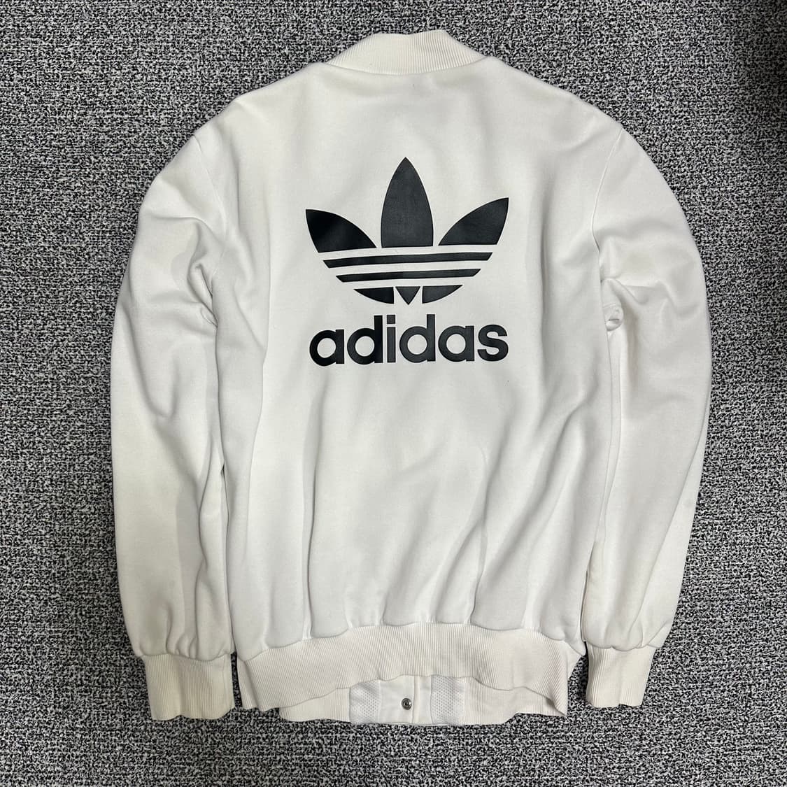 (95) 아디다스 화이트 백로고 봄버 자켓 상품이미지5