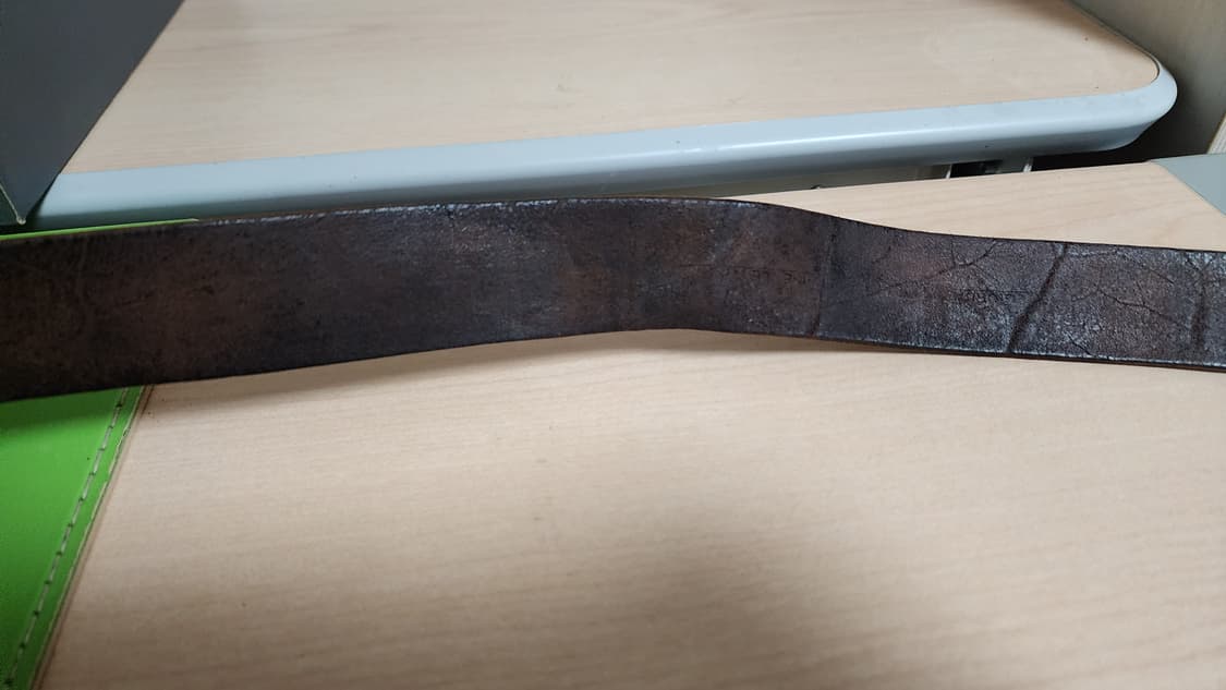 빈티지 브라운 통가죽 벨트 상품이미지7