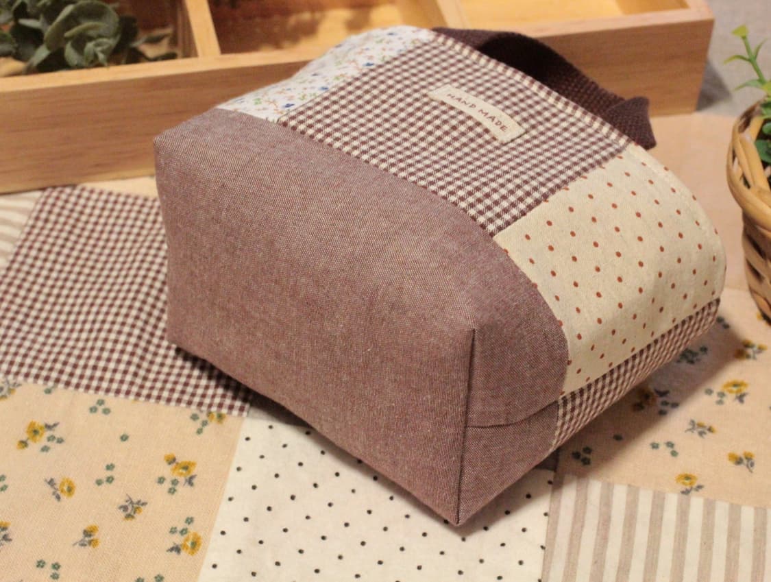 핸드메이드 패치워크 파우치 겸 패브릭 바구니 상품이미지6
