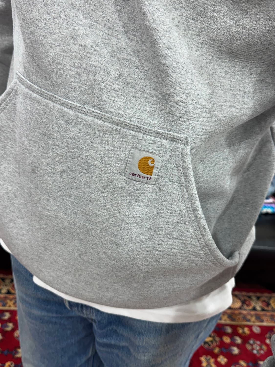 칼하트 k122 미드웨이트 루즈핏 후드집업 M 상품이미지4