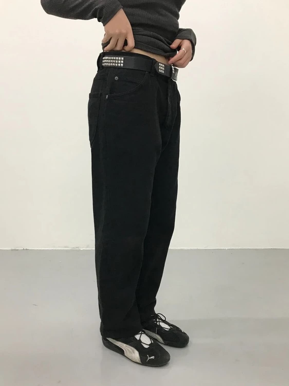 90's Lee USA Black Denim Pants 상품이미지3