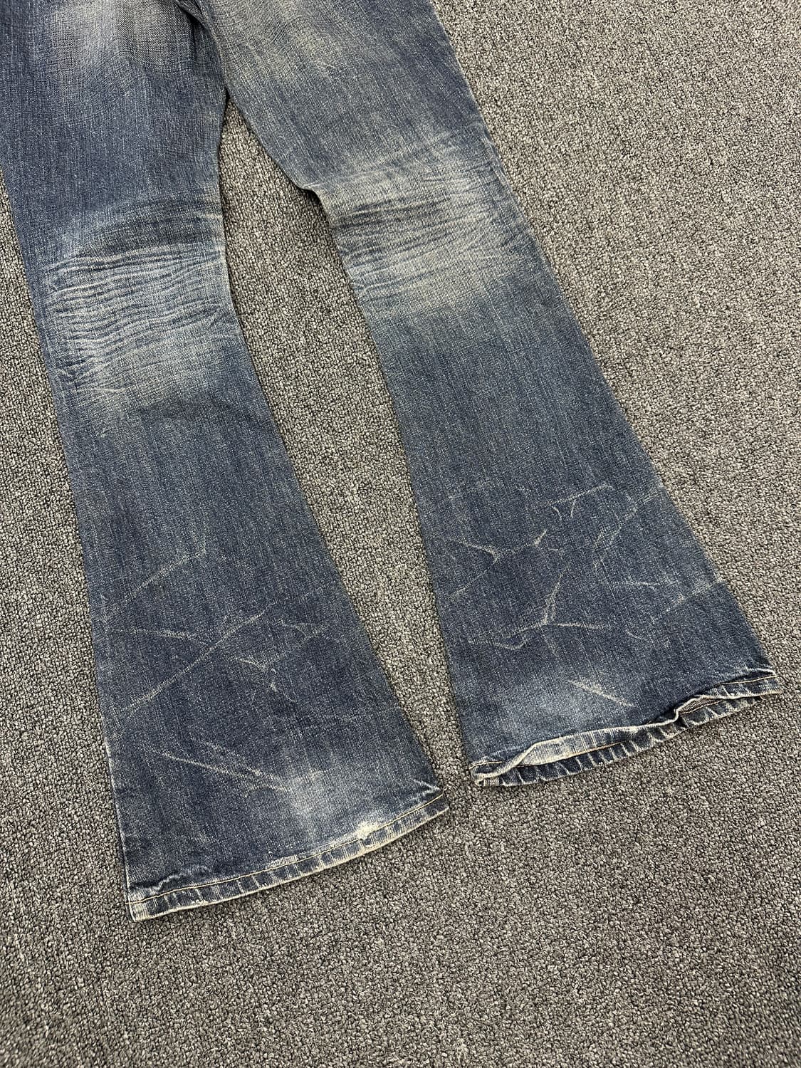 27) 재패니즈 빈티지 y2k 부츠컷 워싱 데님팬츠  상품이미지2