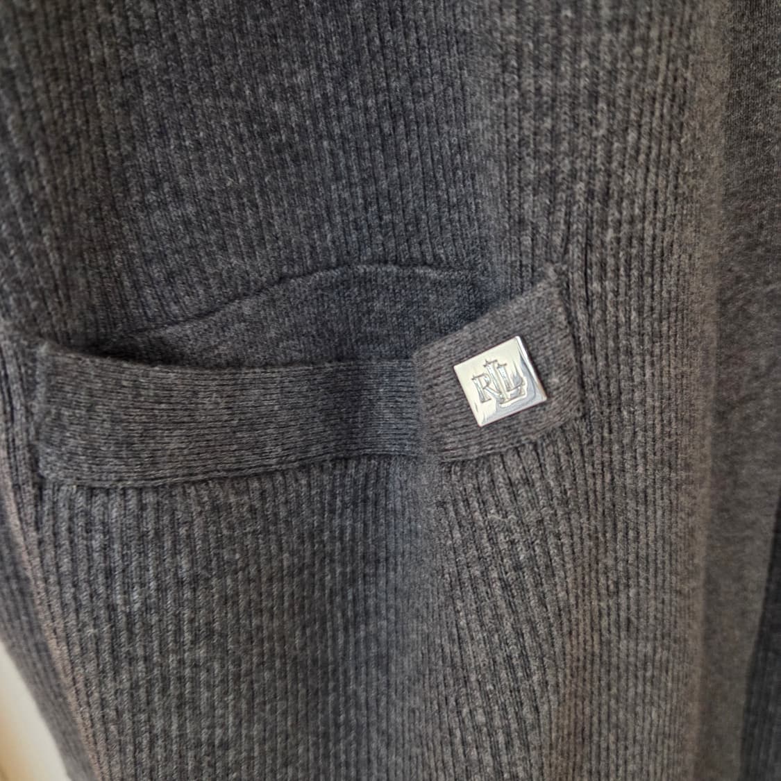 Lauren 로렌 랄프로렌 골지 니트 롱 원피스 가디건 셋업 상품이미지8