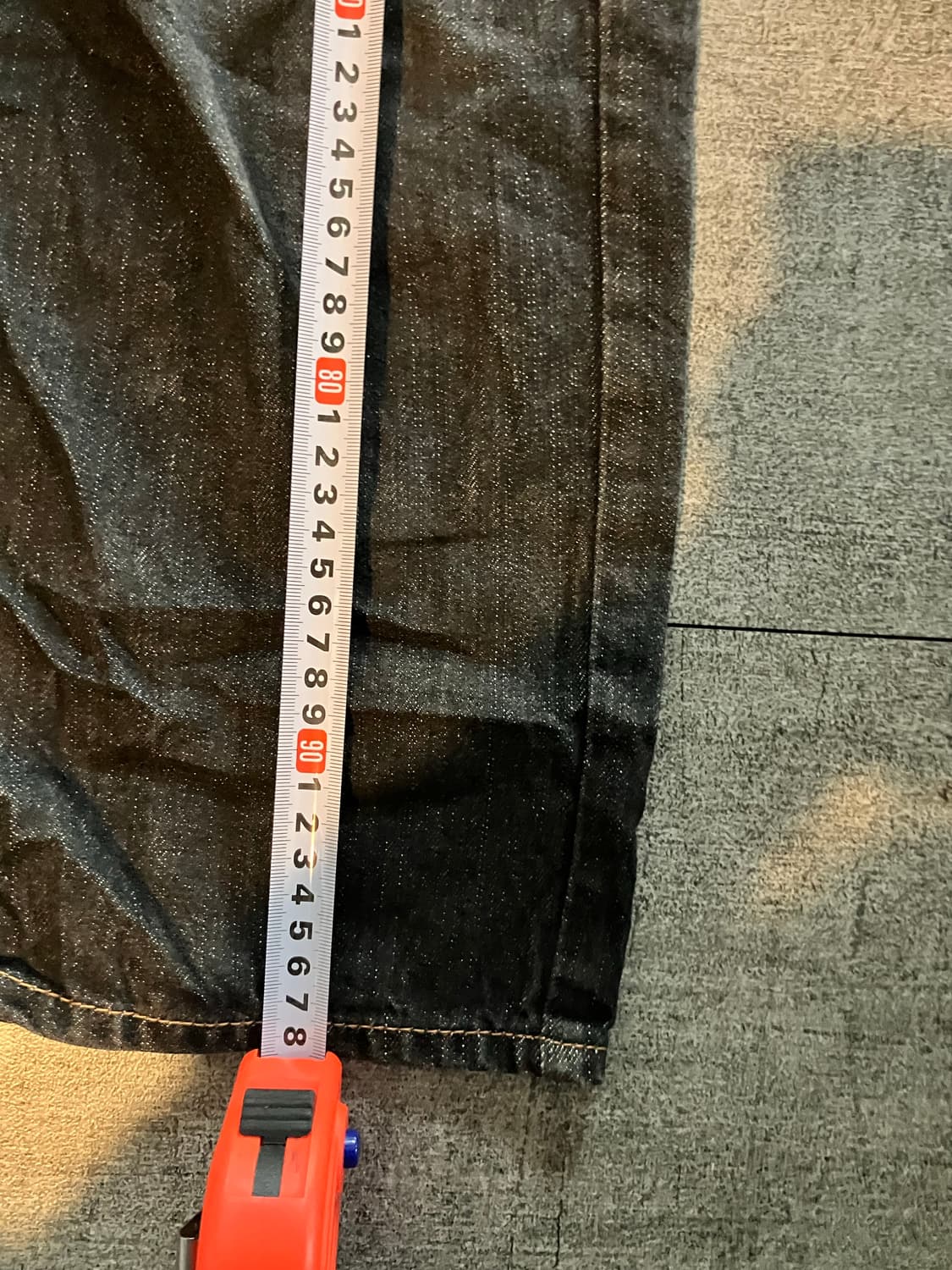 일본빈티지 Bcfactory 핀터깔y2k 보헤미안스트릿 워시드데님팬츠 상품이미지4