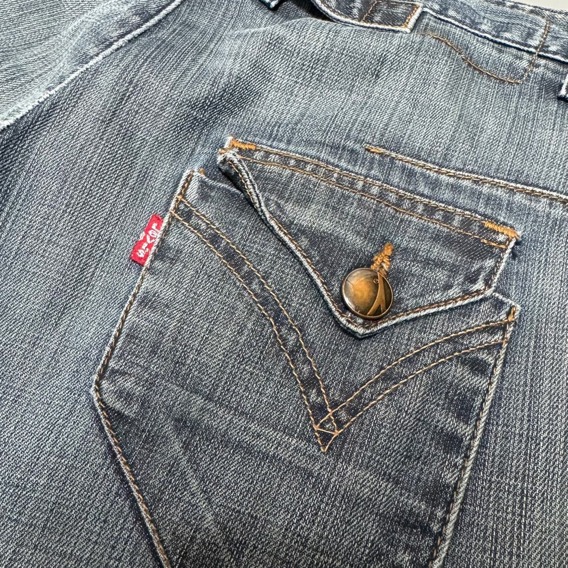 리바이스 엔지니어드 진(Levi's) 신치백 워시드 데님 팬츠 상품이미지5