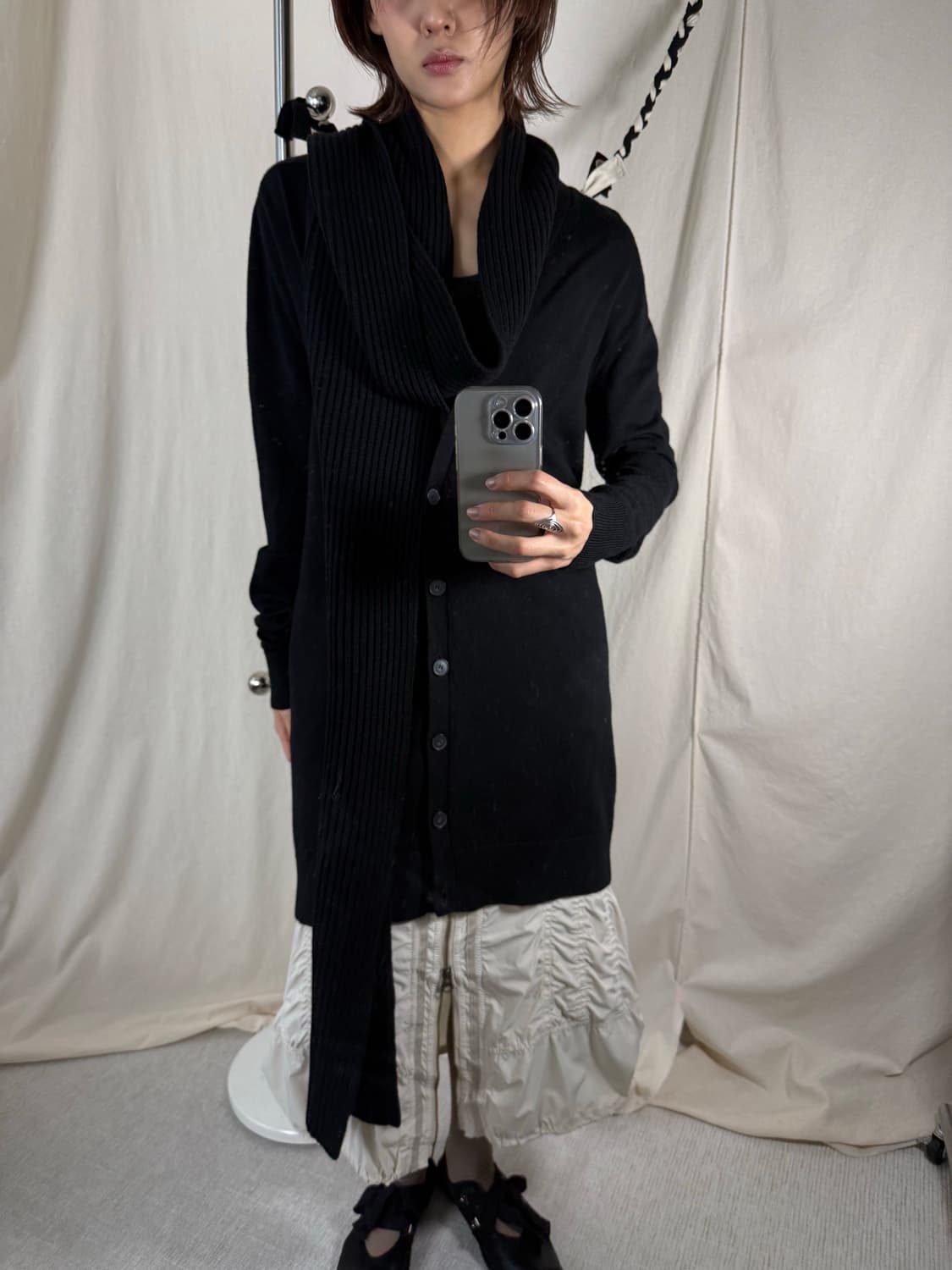 Acne 스카프 가디건 상품이미지2