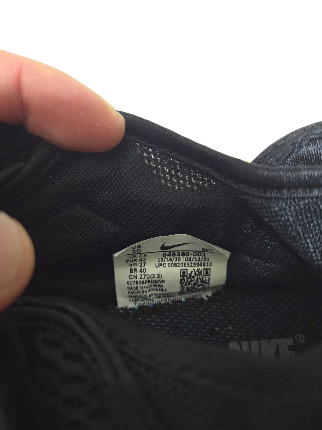 나이키 에어리프트 블랙 265 우먼 상품이미지4