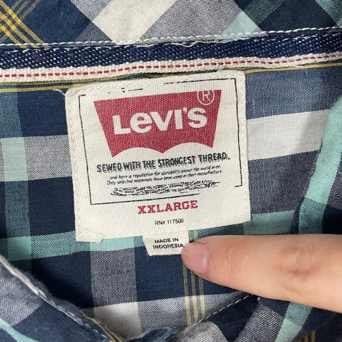 리바이스 투포켓 체크 셔츠 v0335 상품이미지7