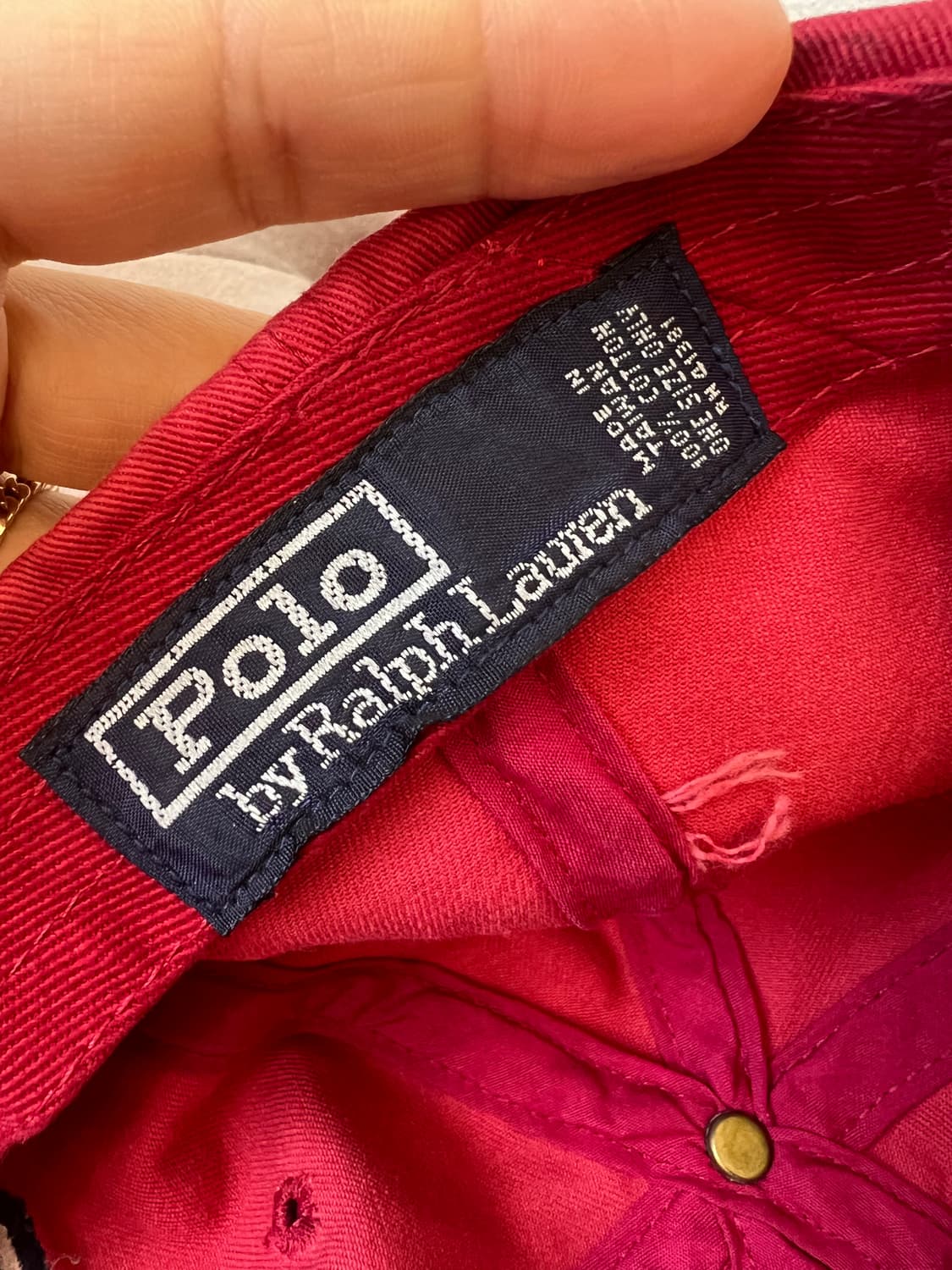 폴로랄프로렌 레드 로고캡모자 볼캡 상품이미지7