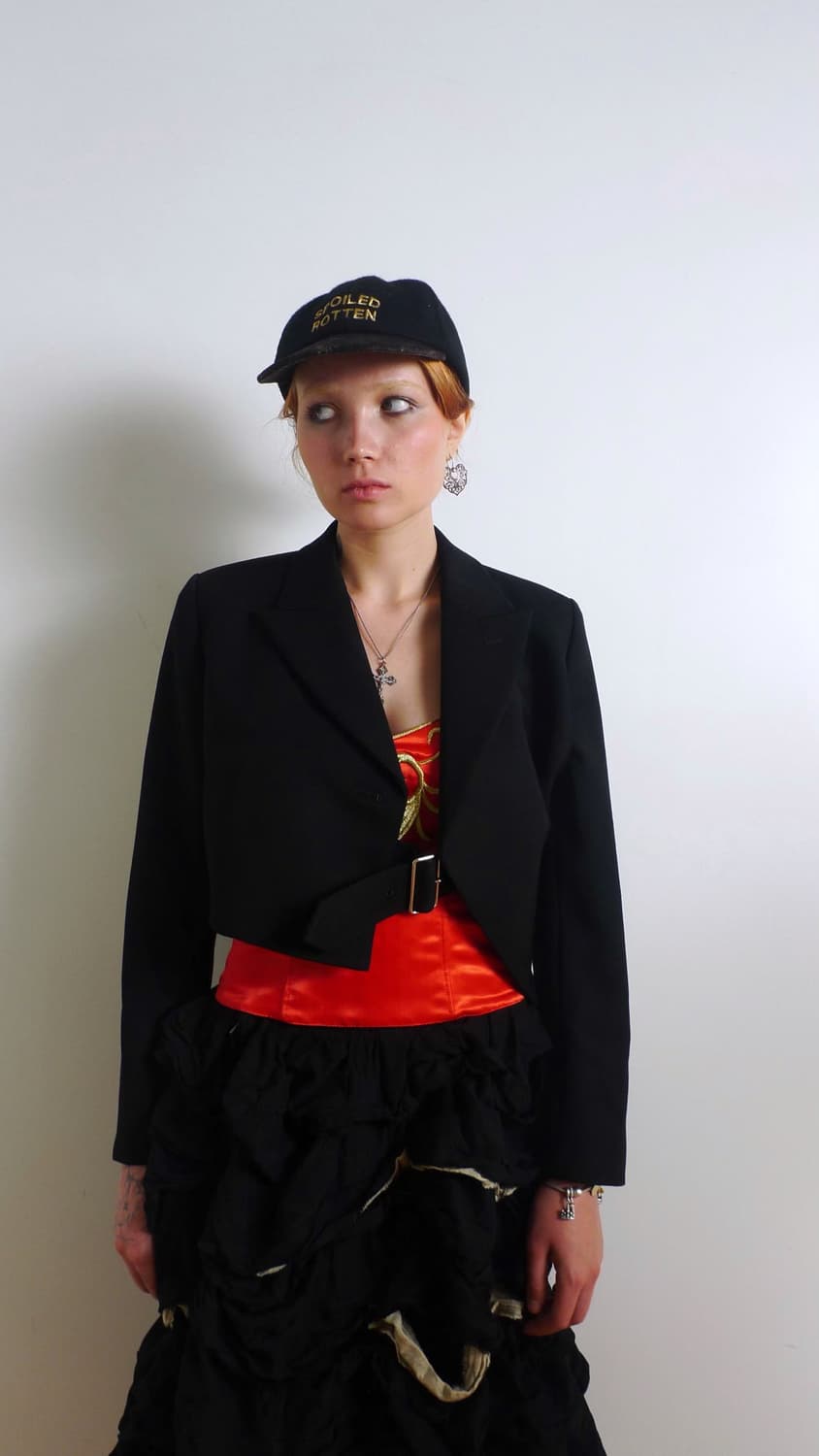 [S] 꼼데가르송 23AW 벨티드 크롭 자켓 상품이미지2