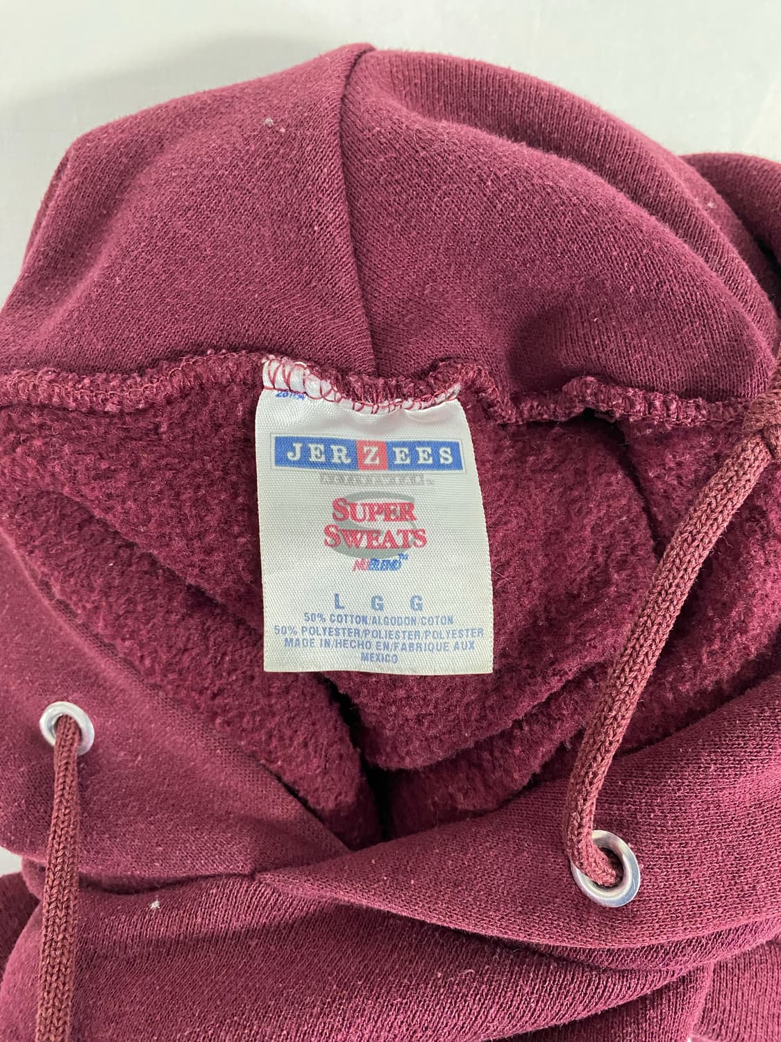Jerzees 저지스 버건디 후드티 L <526> 상품이미지4
