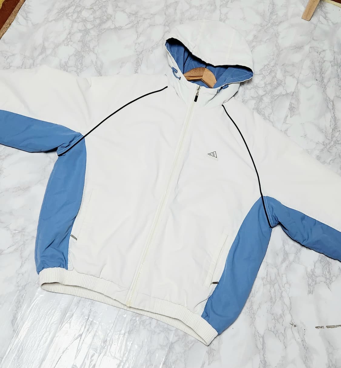 대장 아디다스 삼선 흰하 바람막이 오버핏 점퍼 후드 자켓 상품이미지4