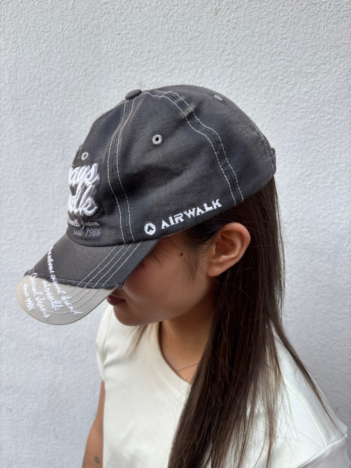 Airwalk 스티치 로고 빈티지 볼캡 상품이미지3