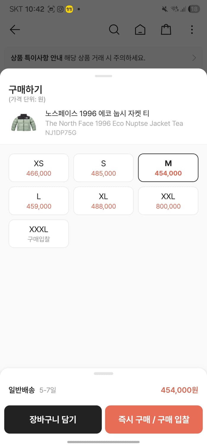 노스페이스 1996 에코 눕시 (M/95) 상품이미지2