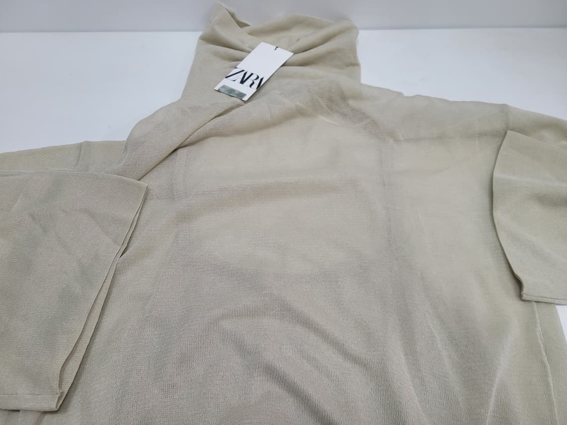 새상품) ZARA 자라 메쉬 롱 원피스 /  여 S 베이지 상품이미지3