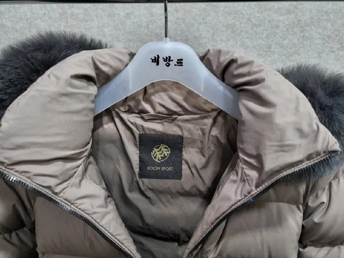 여성 90 코오롱 폭스털 구스다운 패딩 상품이미지5