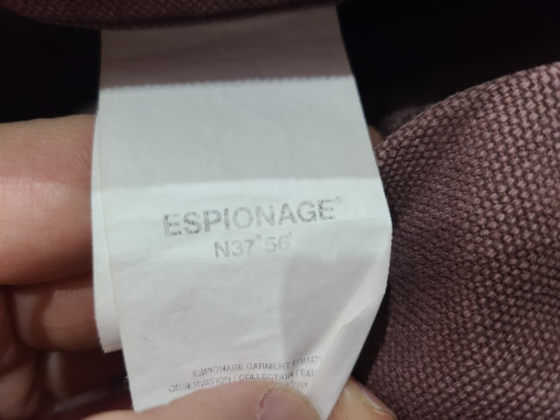 에스피오나지 워시드 더블니 워크팬츠 (버건디) 상품이미지4