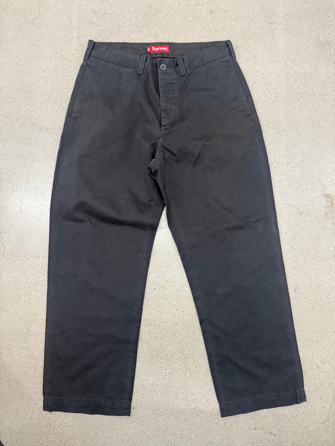 슈프림 핀업걸 치노 블랙 32 워시드 상품이미지2