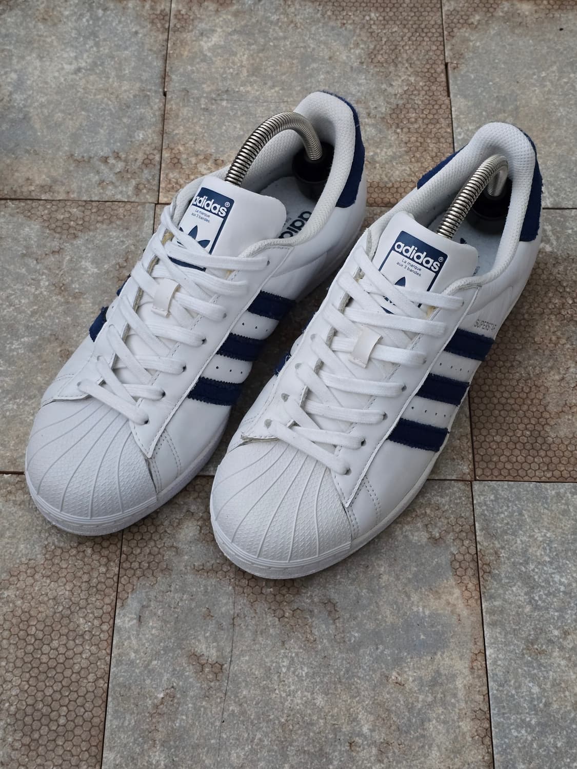 (275)아디다스 슈퍼스타 화이트 블루 상품이미지1
