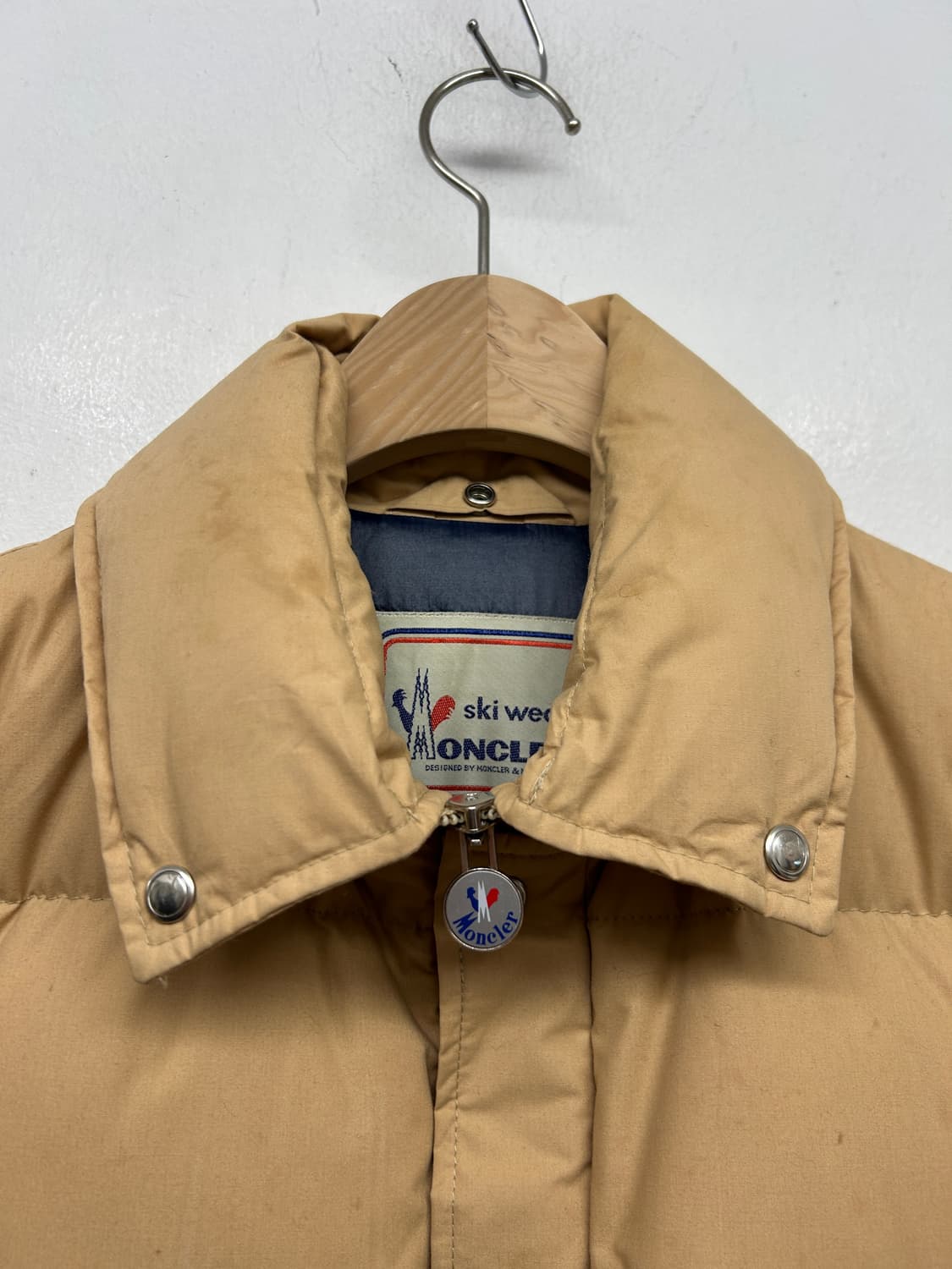 80s 아식스 몽클레어 베이지 패딩 상품이미지3