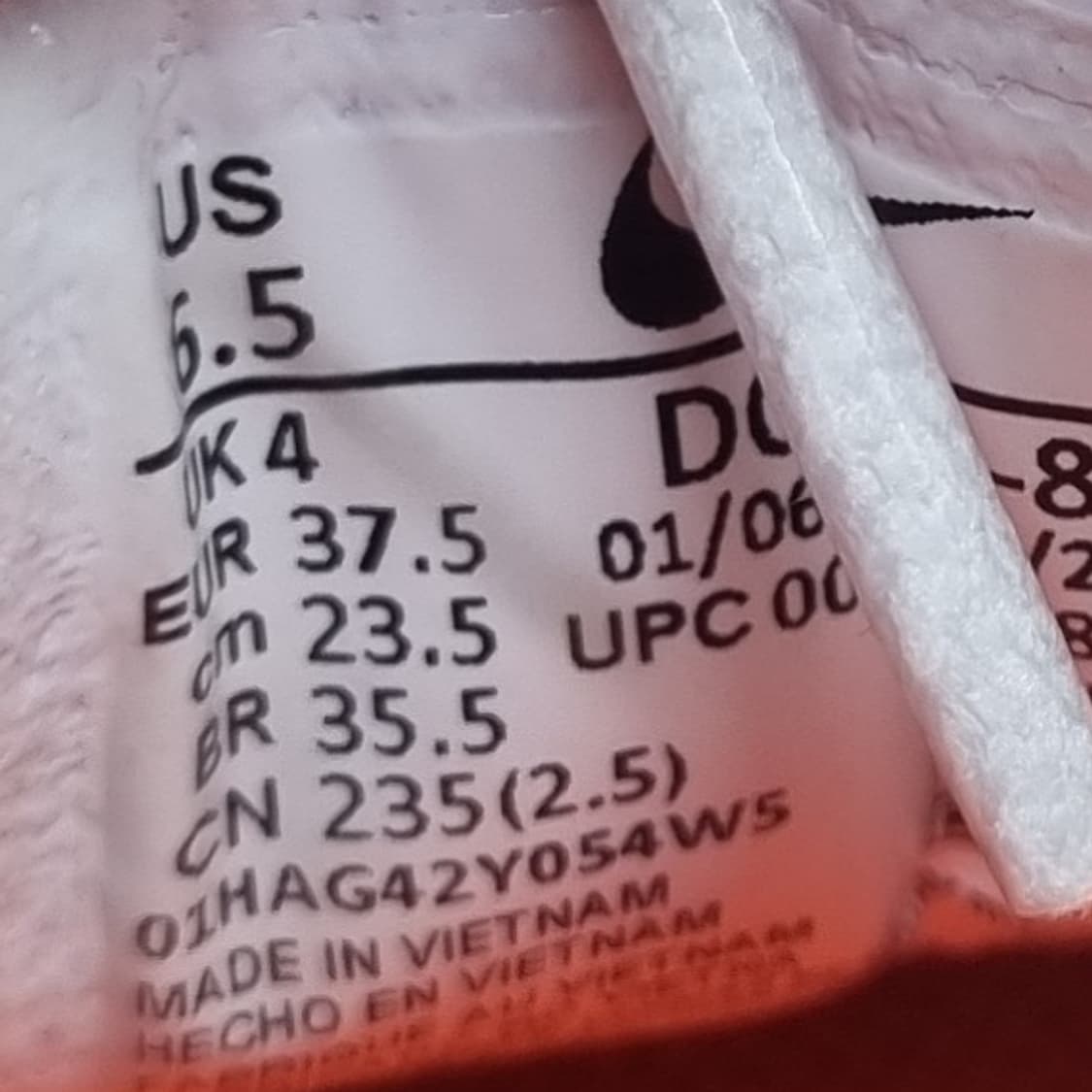 나이키 와플원 퍼플오렌지 스니커즈235 상품이미지6