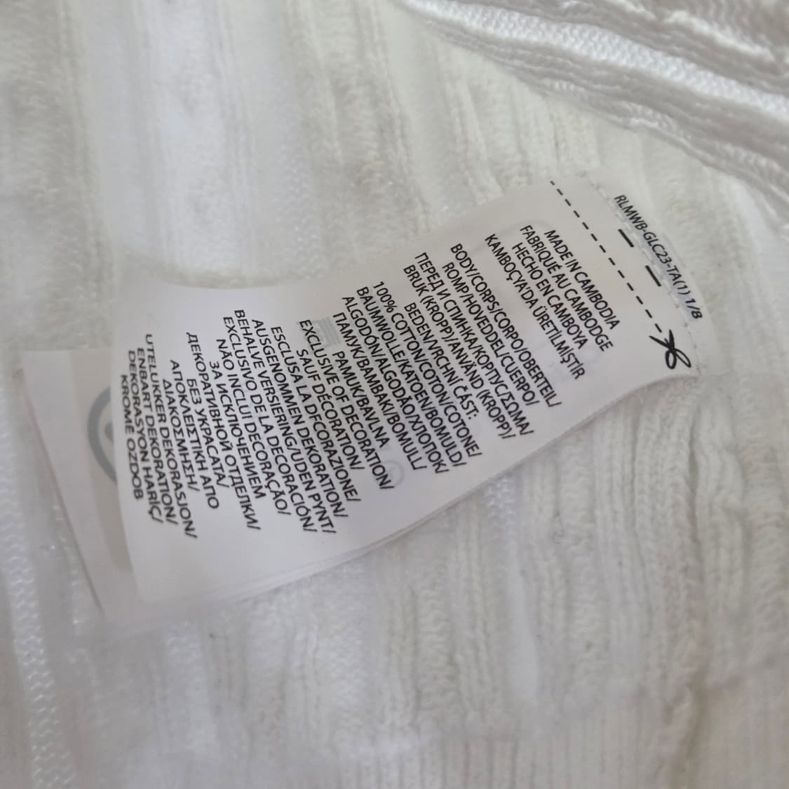 폴로랄프로렌 여아 케이블 니트 가디건 화이트 M/8/10  상품이미지4