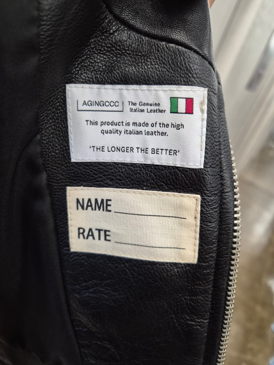 에이징씨 라이더 자켓 S (이탈리안 레더) 상품이미지5
