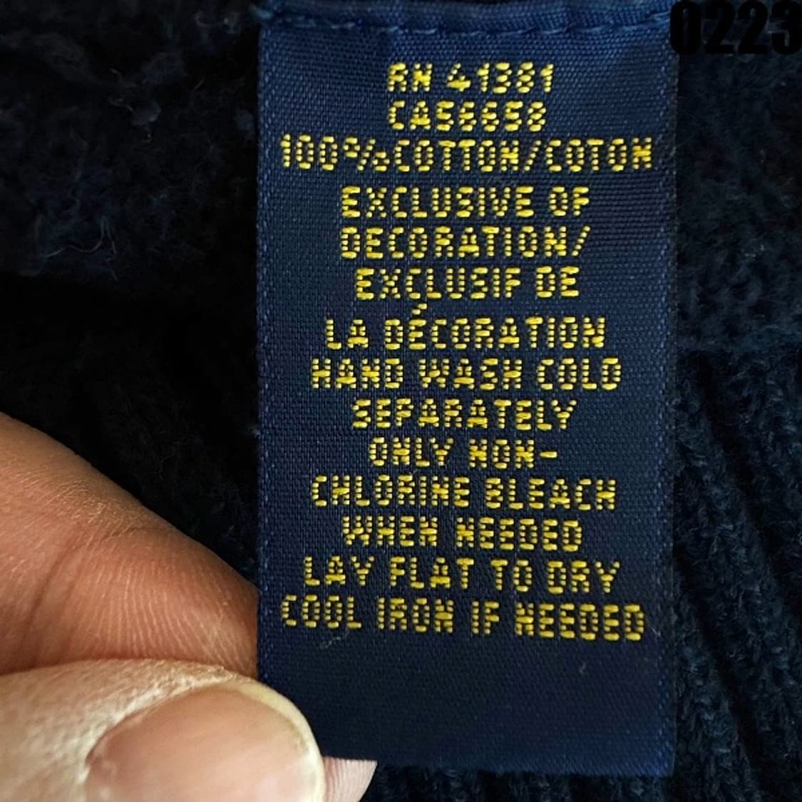 폴로 랄프로렌 코튼 니트 스웨터 S 0223  상품이미지6