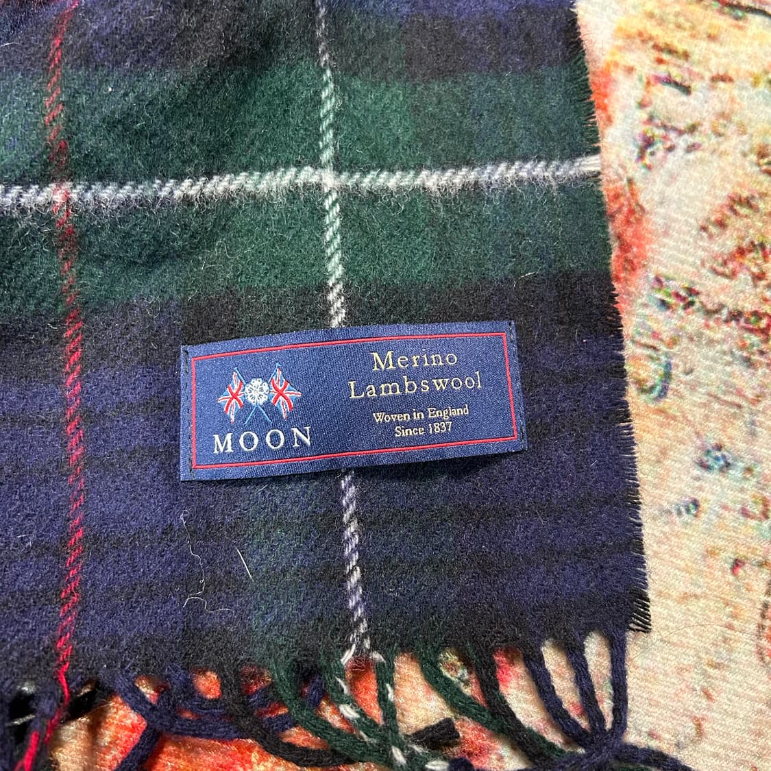 [OS] MOON 메리노 램스울 체크 머플러 상품이미지2