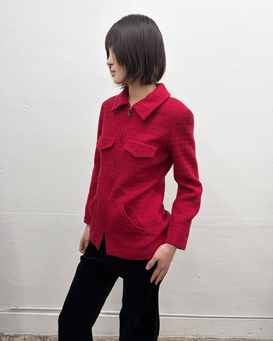 00s 아네스베 트위드 자켓 상품이미지3