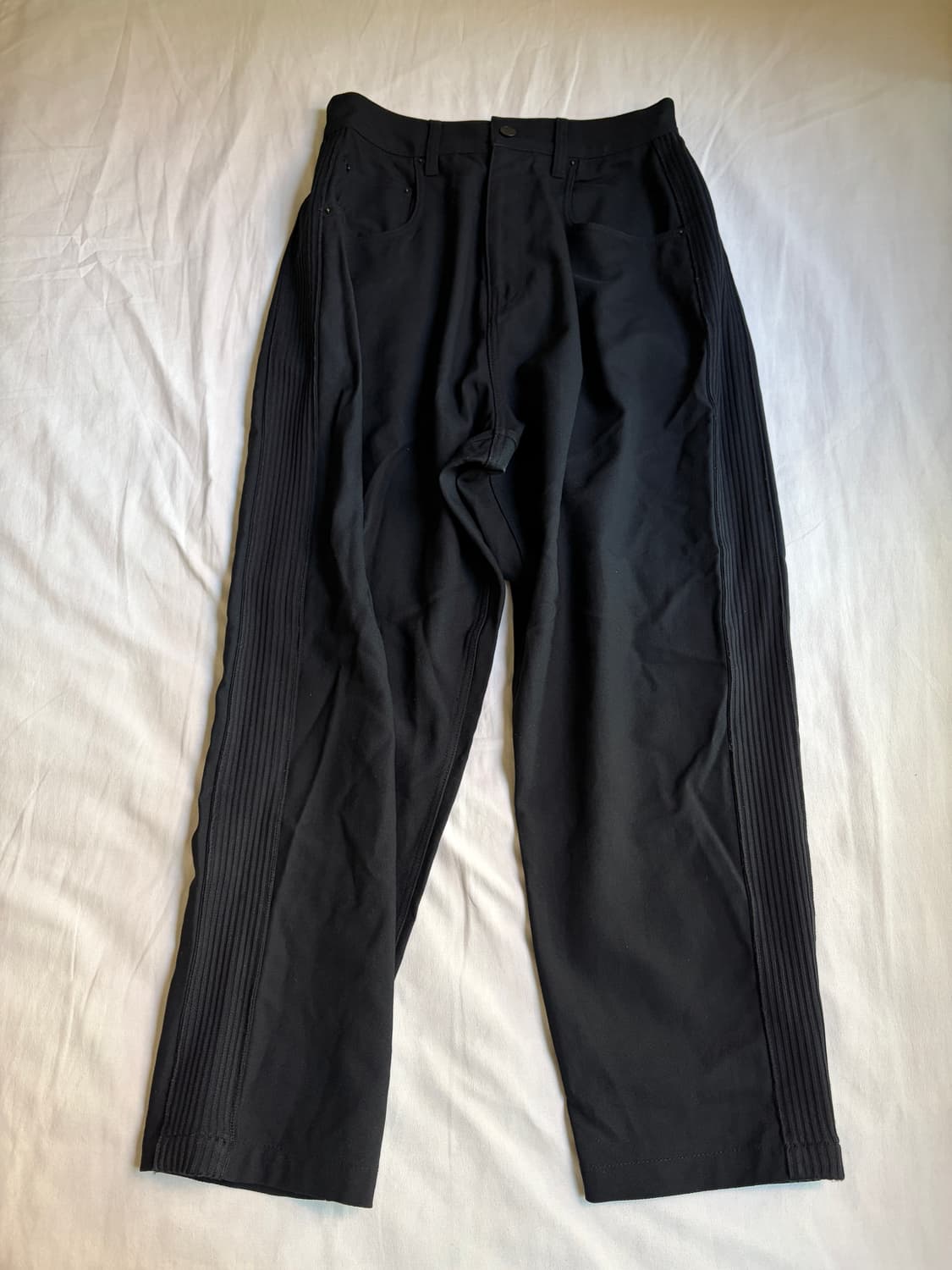 준지 하이웨이스티드 와이드팬츠 JUUN.J 사이드라인 바지 상품이미지5