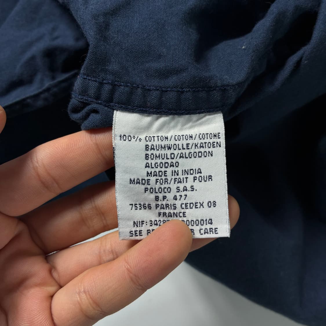 Polo  폴로 랄프로렌 자수 블레이크 코튼 네이비 셔츠   상품이미지5