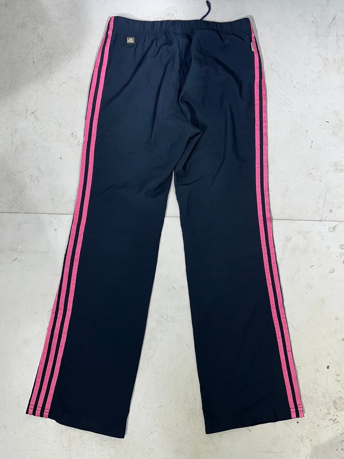 아디다스 네이비 핑크 삼선 로고 와이드 추리닝 트레이닝 트랙 팬츠 M 상품이미지5