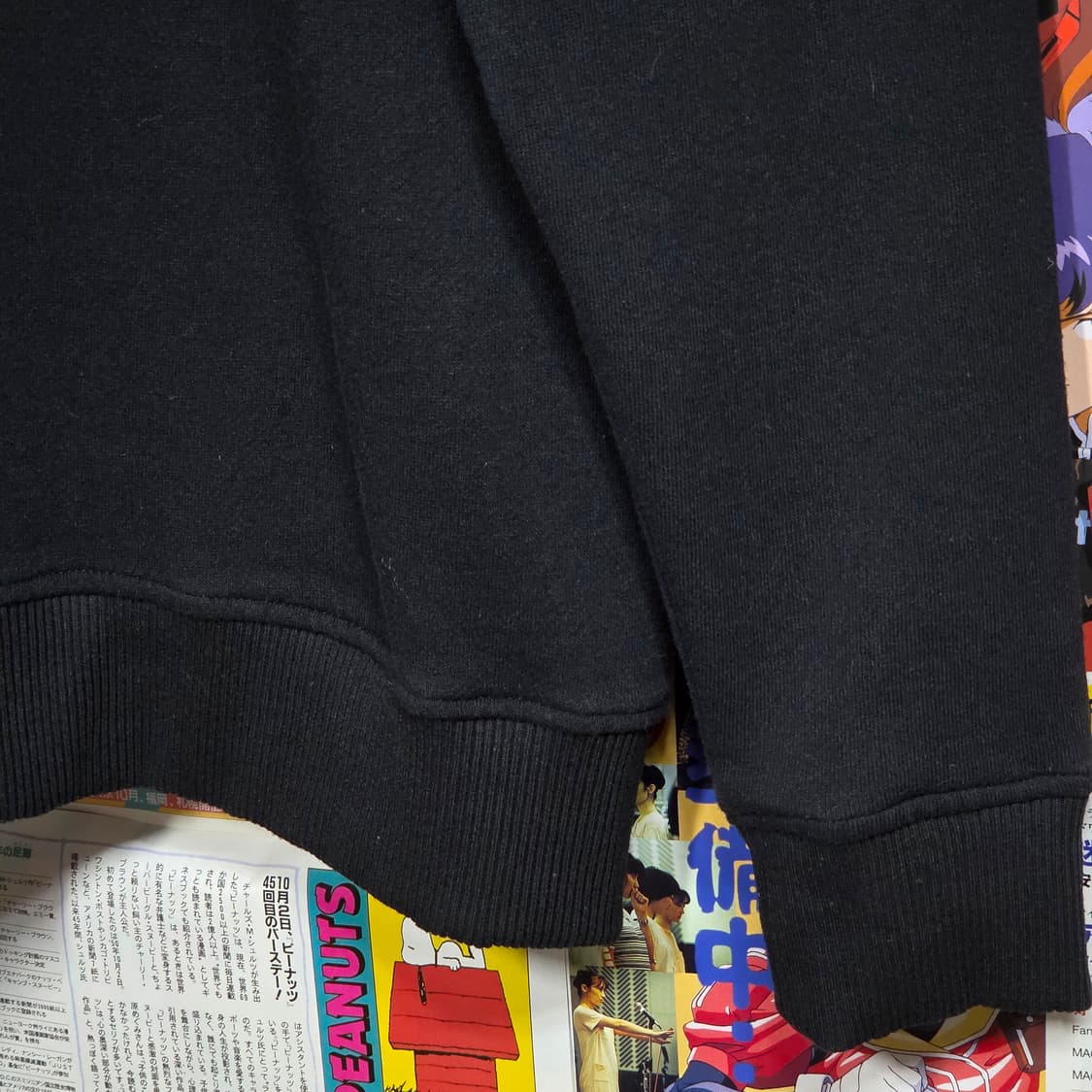 JPN 락시크 블랙 하이넥 버튼 기모 코튼 집업 상품이미지7