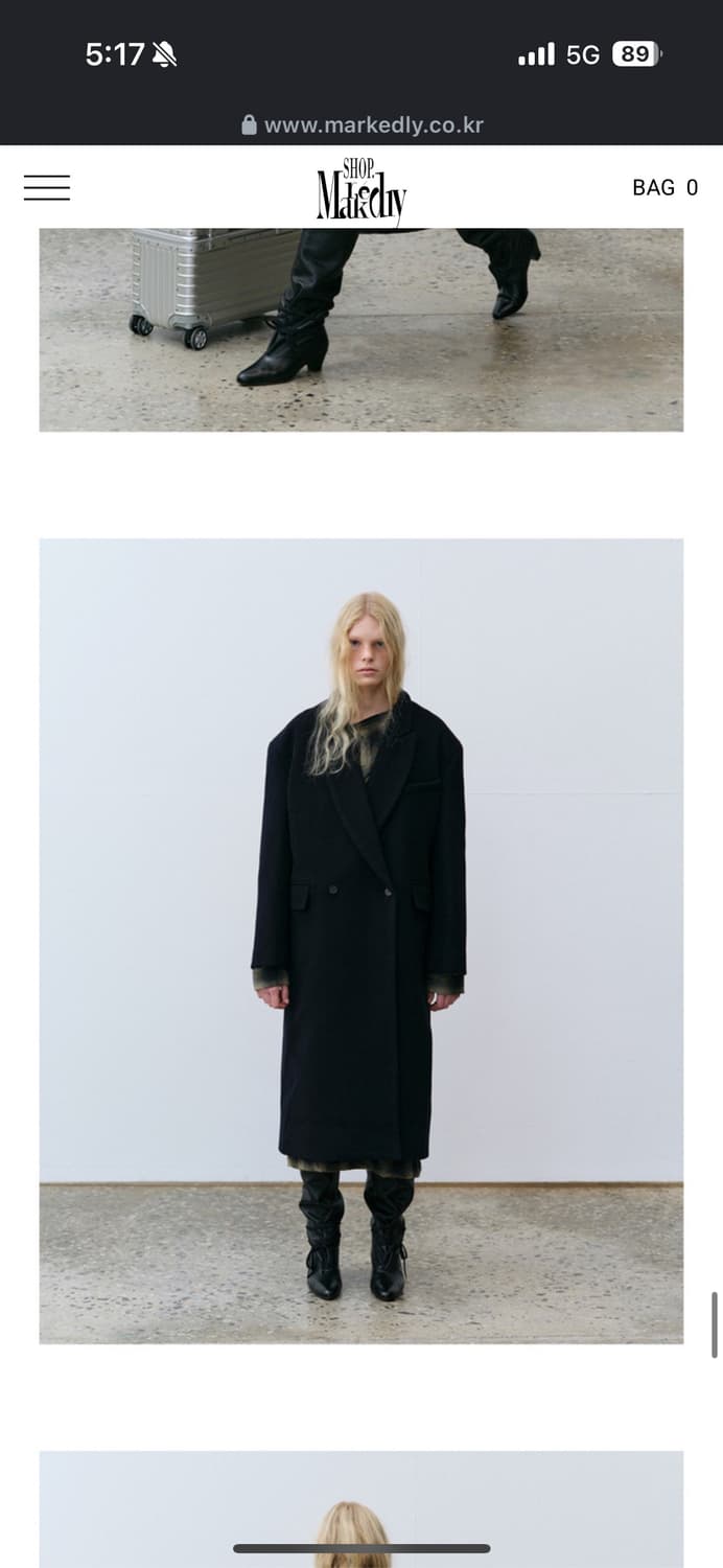 새상품 런던플랏 클래식더블 롱코트 상품이미지2