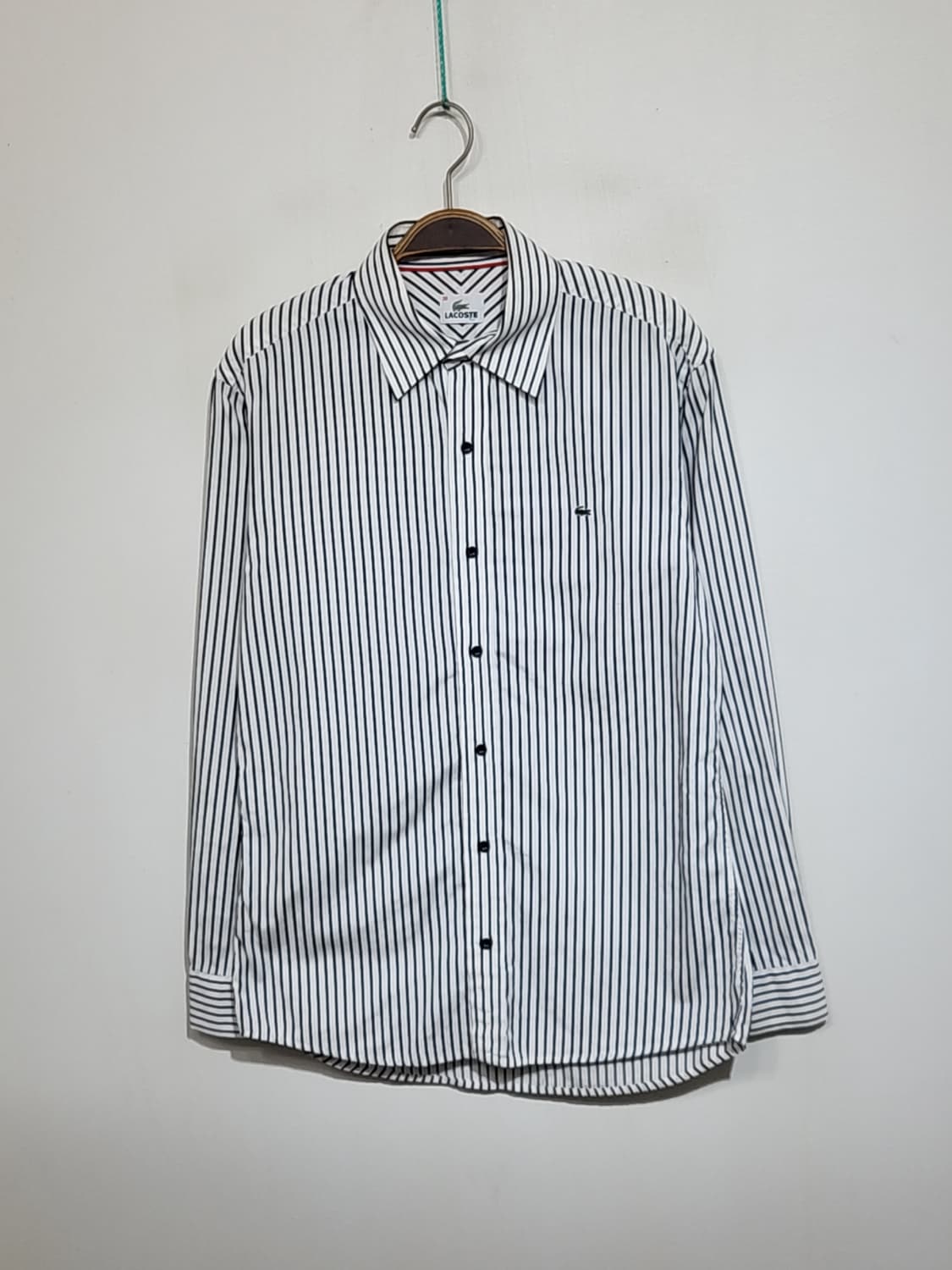 (M) 라코스테 셔츠 스트라이프 로고 남방 캐주얼  상품이미지1