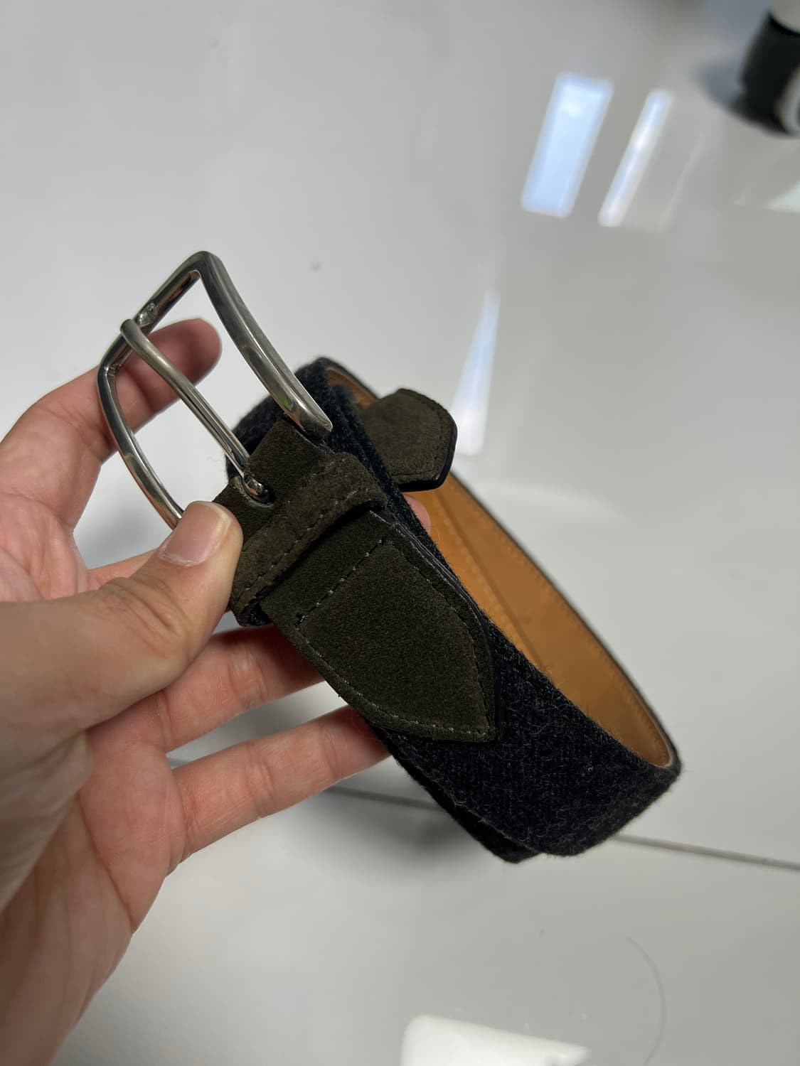 Saddler's 새들러스 스웨이드 벨트 95 상품이미지1